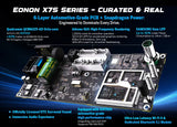 M3BLX7S 9-inch QLED Android 14 car radio with black and white circuit board, Qualcomm chip, and “Curated & Real” text.