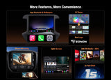 Chevy Silverado 2014-2018 CarPlay with GM2V7, screen shows home apps, music, and text.