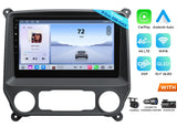 Eonon GMSX6S2 10.1" QLED 6+64 Android car radio with black trim, side panel, and multiple connectivity options.