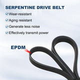 EPDM Serpentine Belt for 2002-2007 Dodge Caravan 3.3L V6 Flex Gas Naturally – product image 3