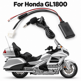 Bluetooth AUX Music Audio Adapter for Honda Goldwing GL1800 3-Pin Wire Cable + Microphone