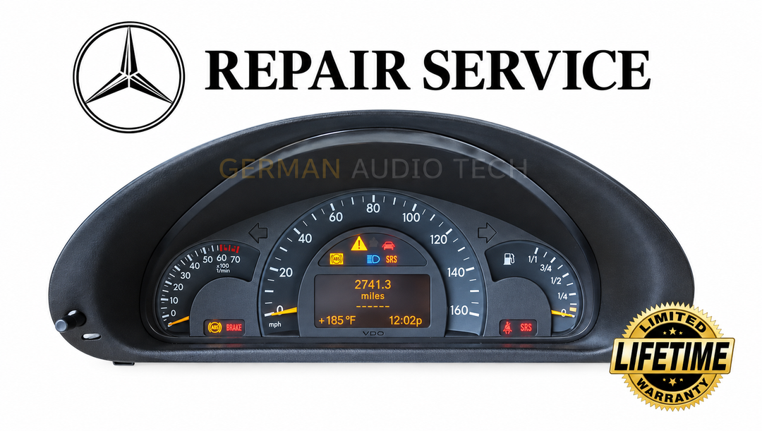 Display Repair Service for 2001-04 Mercedes-Benz W203 Instrument Speedometer Cluster
