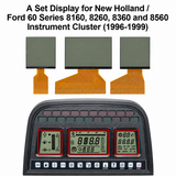 3-Piece Instrument LCD Display Set for Ford New Holland Case IH Fiat 82014687