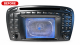 LCD Replacement Service for Mercedes-Benz W203 MB Comand 2.0 Navigation Radio Display