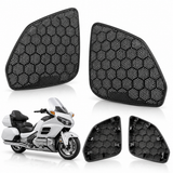 Pair Front Speaker Covers Black for 2001 02 03 04 05 Honda Goldwing GL1800
