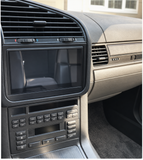 Double Din Head Unit Bezel Square HVAC Faceplate Kit for BMW E36 3-Series