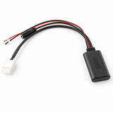 Bluetooth AUX Music Audio Adapter for Honda Goldwing GL1800 3-Pin Wire Cable + Microphone