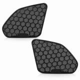 Pair Front Speaker Covers Black for 2001 02 03 04 05 Honda Goldwing GL1800