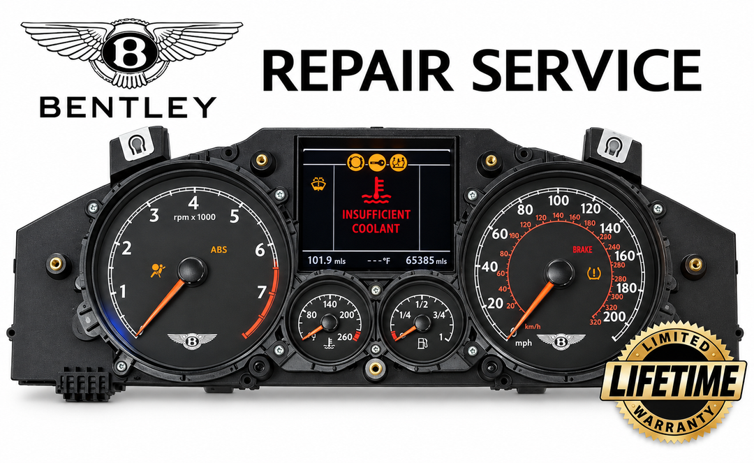Repair Service for Bentley Continental GT Flying Spur Instrument Cluster 2004 - 2010