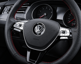 6-Pc Steering Button Trim for 2016-23 Volkswagen VW Passat Tiguan Atlas AA2342 Silver