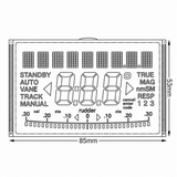 Replacement LCD Kit for Autohelm Raymarine ST5000+ Control Head A12015