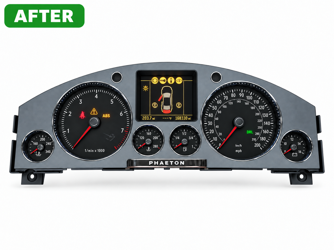 Repair Service for 2003-2008 Volkswagen VW Phaeton Instrument Speedometer Cluster