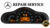 Odometer Cluster Display Repair Service for Mercedes-Benz W203 C230 Kompressor Elegance