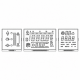 3-Piece Instrument LCD Display Set for Ford New Holland Case IH Fiat 82014687