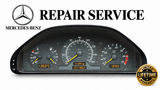 Pixel Display Repair Service for Mercedes-Benz W202 W208 W210 Instrument Speedometer Cluster