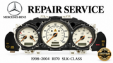 Pixel Display Repair Service for 1998-04 Mercedes-Benz R170 SLK-Class Instrument Cluster