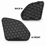 Pair Front Speaker Covers Black for 2001 02 03 04 05 Honda Goldwing GL1800