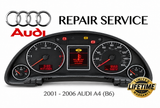 Repair Service for 2002-08 AUDI A4 S4 RS4 B6 B7 Instrument Speedometer Cluster