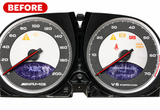 2qty LCD Glass Display Set for Mercedes Benz 2003 - 2008 R230 Speedometer Instrument Cluster SL500 SL55 SL65 AMG