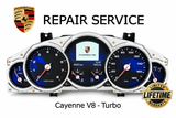 Repair Service for 2004-2008 Porsche Cayenne V8 Turbo Instrument Speedometer Cluster