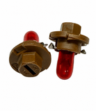 2qty Red OSRAM 12V 1.5W Twist Cap Light Bulbs Laps for Mercedes-Benz OEM