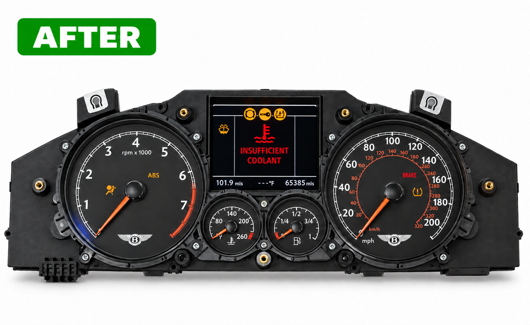 Repair Service for Bentley Continental GT Flying Spur Instrument Cluster 2004 - 2010