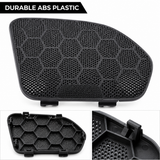 Pair Front Speaker Covers Black for 2001 02 03 04 05 Honda Goldwing GL1800