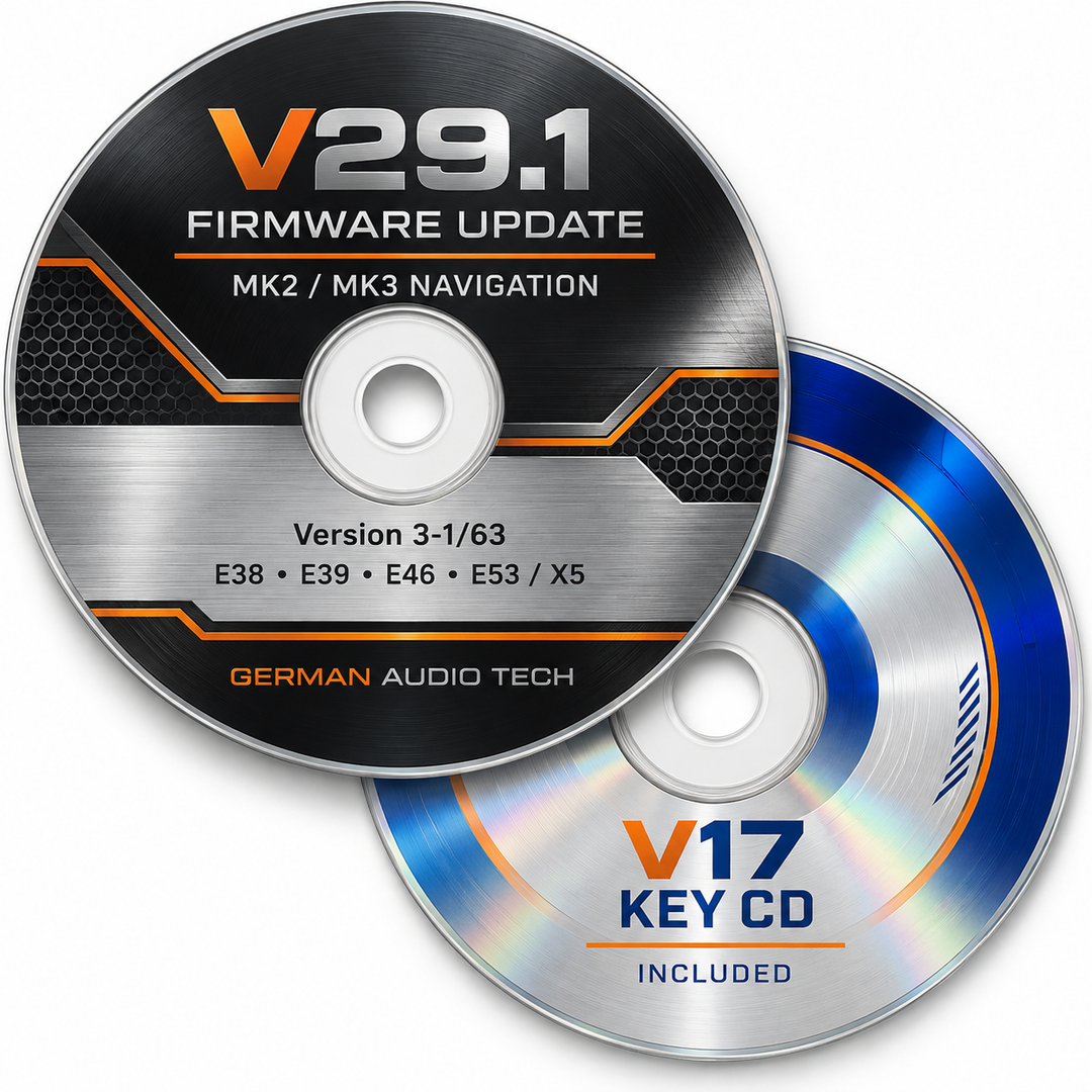 V29.1 SOFTWARE UPDATE DISC KEY CD for BMW MK3 MK2 NAVIGATION COMPUTER E38 E39 E53 X5