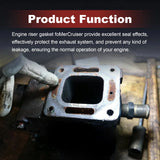 Exhaust Manifold Elbow Seal Gaskets 4x for MerCruiser Stern Drive V6 V8 4.3L 27-863726 – product image 5