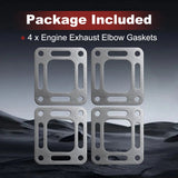 Exhaust Manifold Elbow Seal Gaskets 4x for MerCruiser Stern Drive V6 V8 4.3L 27-863726 – product image 6