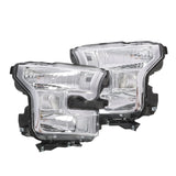 Fit For 2015-2017 Ford F150 Clear Headlights Chrome Head Lamps Left+Right Pair – product image 3