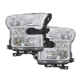 Fit For 2015-2017 Ford F150 Clear Headlights Chrome Head Lamps Left+Right Pair – product image 6