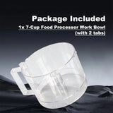 Food Processor Work Bowl 7-Cup 2 Tabs for Cuisinart DLC-10 FP-631AGTX – product image 6