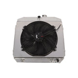 For 1955-1957 Chevy Bel Air V8 3 Row Aluminum Cooling Radiator & Fan Shroud – product image