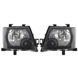 For 2005-2015 Nissan Xterra Halogen Type Headlights Headlamp Black Assembly Set – product image