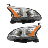 For 2013-2015 Nissan Sentra w/LED DRL Halogen LH RH Headlight Headlamp Pair Set – product image 2