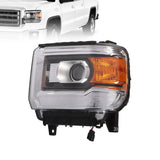 Pair Halogen Headlights for 2014-2015 GMC Sierra 1500 2015-2019 Sierra 2500HD 3500HD 377424982589 – product image