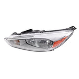 For 2015-2018 Ford Focus Left Driver Side Halogen Headlight with LED DRL Chrome – product image 4