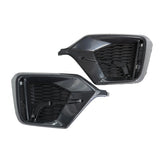 For 2017-2021 Honda Civic Hatchback Front + Rear Bumper Fog Light Garnish Covers – product image 3