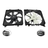 Radiator and A/C Condenser Cooling Fan Pair for 2017-2022 Honda CR-V 1.5L 190155PAA01 – product image