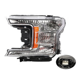 For 2018-2020 Ford F150 Pickup Truck Chrome Headlights Assembly Left+Right Pair – product image
