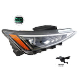 Right Halogen Headlight Assembly for 2019-2020 Hyundai Elantra Sedan 92102-F3500 – product image