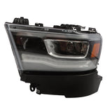 For 2019-2024 Dodge Ram 1500 Left side Chrome Full LED DRL Headlights – product image