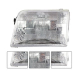 For Ford Ranger 1993-1997 Halogen w/ Bulb/s Driver and Passenger Side Headlights – product image