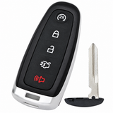 Ford M3N5WY8609 five-button smart key with grooved emergency blade