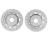 Front and Rear Brake Rotor Set of 4 for Mercedes-Benz W222 S63 and S65 AMG