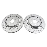 Front and Rear Brake Rotor Set of 4 for Mercedes-Benz W222 S63 and S65 AMG