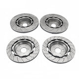 Front and Rear Brake Rotor Set of 4 for Mercedes-Benz W222 S63 and S65 AMG
