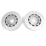 Front and Rear Brake Rotor Set of 4 for Mercedes-Benz W222 S63 and S65 AMG