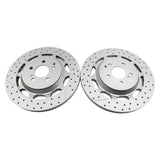 Front and Rear Brake Rotor Set of 4 for Mercedes-Benz W222 S63 and S65 AMG